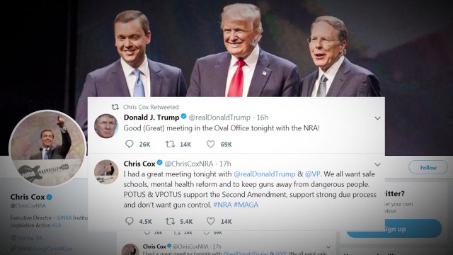 NRA, 트럼프와 회동 뒤 대통령은 총기규제 원치 않아 / YTN