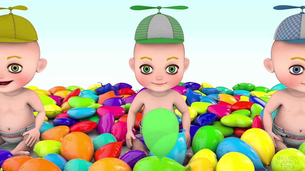 Learn Colors for Kids Children Toddlers with 3D Baby bath Lollipops Candy - Colours Learning Video 2