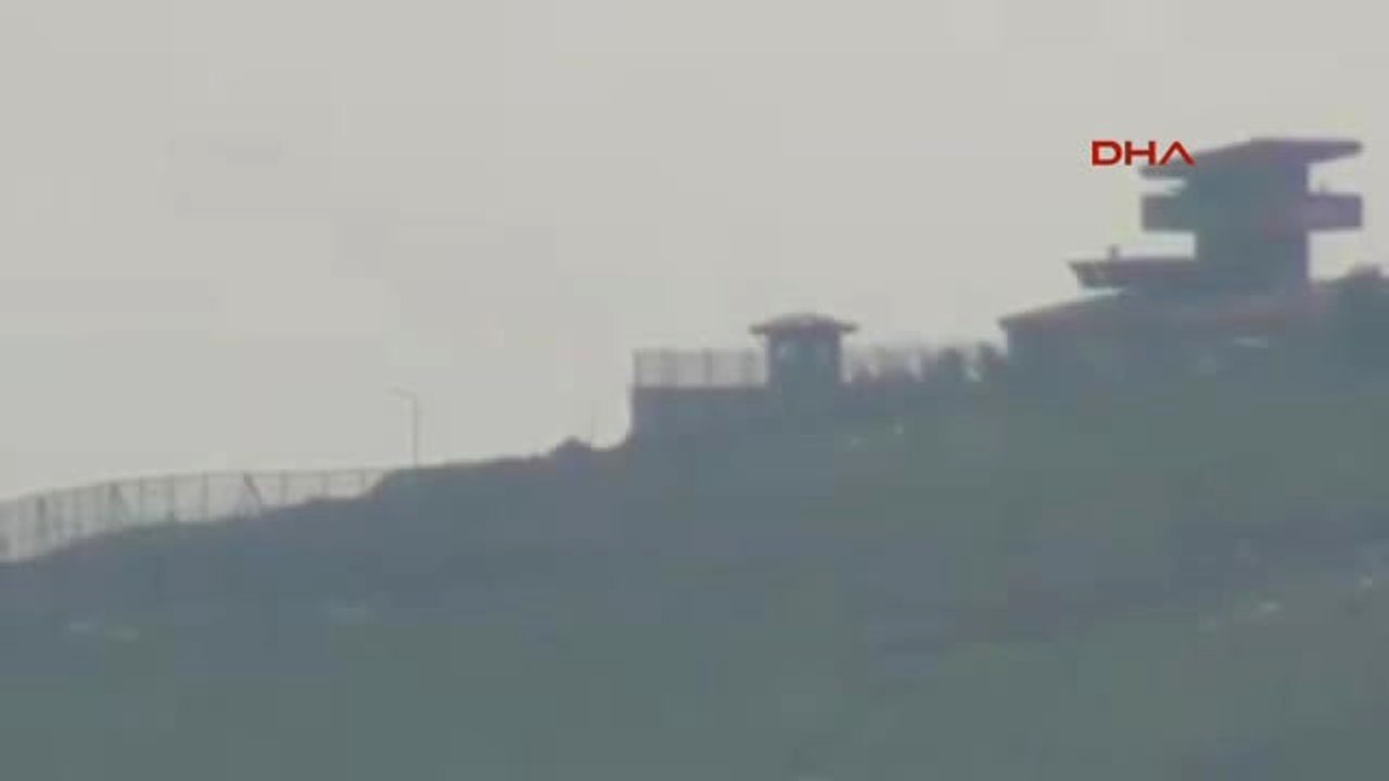 Kilis'teki Sınır Birliklerinden Terör Örgütü Pyd Hedefleri Obüs ve Çok Namlulu Füzelerle Vuruldu