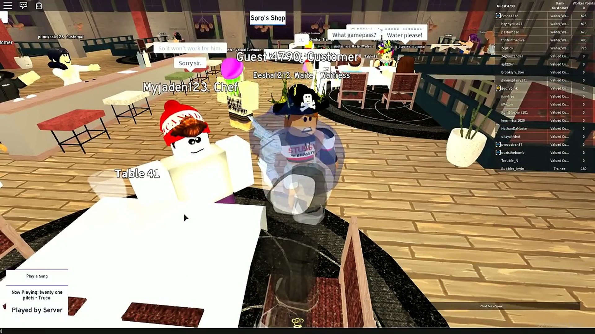 The Talking Guest I Soros Italian Restaurant I Roblox Exploiting 48 Video Dailymotion - exploits for roblox frappe