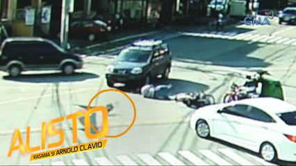 Alisto: Motorcycle rider, tumalsik ang helmet matapos maaksidente
