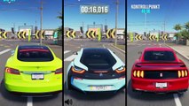 The Ultimate Battle! | Forza Horizon 3 | Tesla Model S vs BMW i8 vs Mustang GT350R