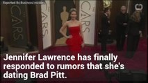 Jennifer Lawrence Addresses Brad Pitt Dating Rumor