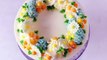 Buttercream Camomile Flower Wreath cake - how to make by Olga Zaytseva / CAKE TRENDS 2017 #2