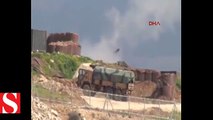 Afrin�de terör örgütü YPG hedefleri ÇNRA ve obüslerle böyle ateş altına alındı