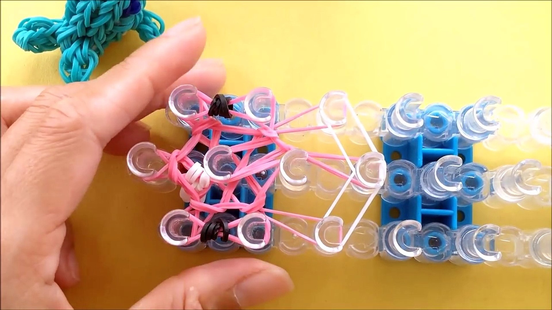 Rainbow Loom Whale / Narwhal (3D) Charm / design made with loom bands -  video Dailymotion