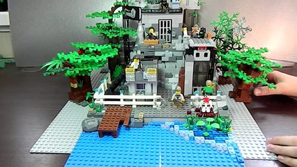 Обзор на большую лего базу выживших в зомби-апокалипсисе.