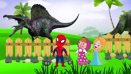 Masha And The Bear English Episodes Dinosaur Park - Masha and The Bear Spideman