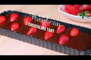 No Bake Strawberry Chocolate Tart Recipe by Desserts Tv