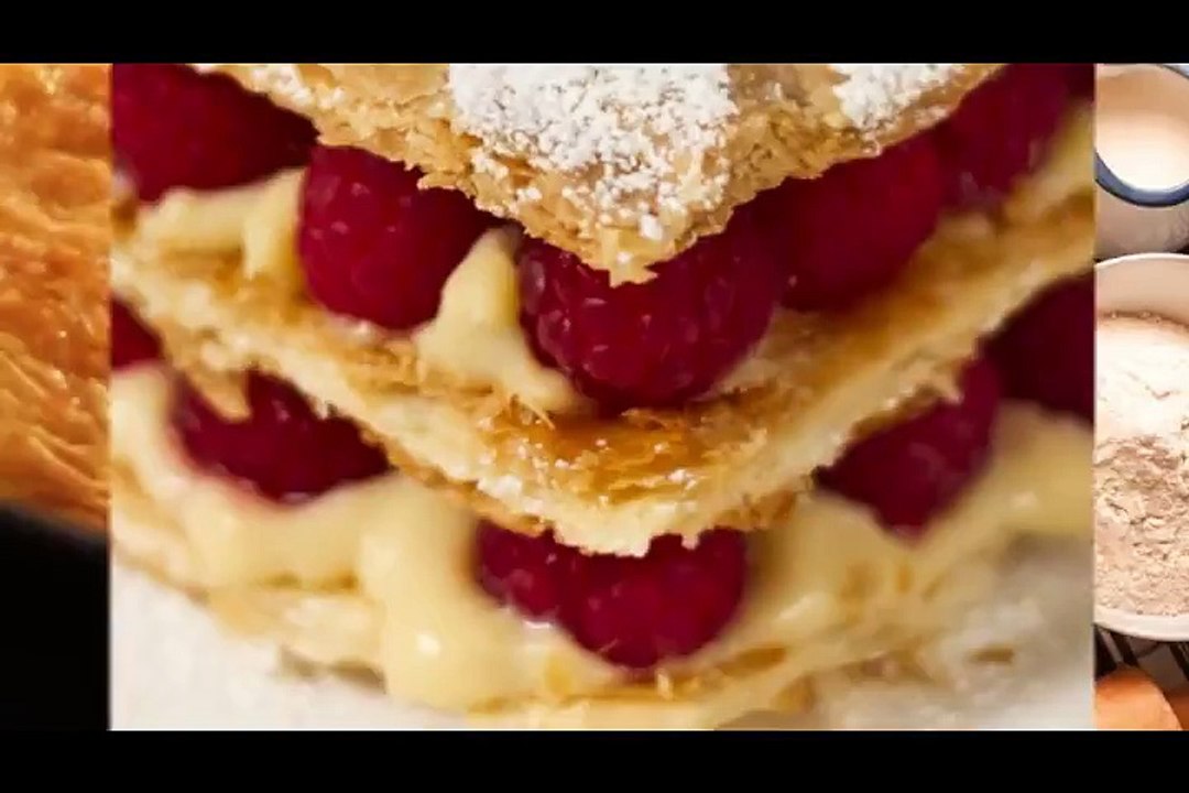 Raspberry Mille Feuille by Desserts Tv