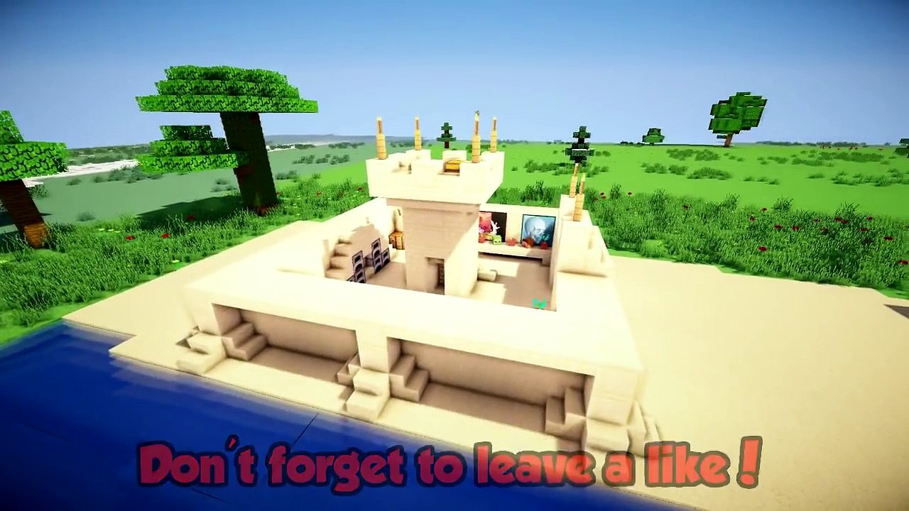 Minecraft: Sandcastle Build Tutorial (Fast and Easy!) Xbox/PE/PC/PS3