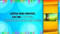 Little Miss Muffet - Karaoke Version With Lyrics - Cartoon/Animated English Nursery Rhymes For Kids