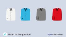 English Listening Comprehension - Shopping for a Shirt in U.S.A