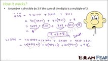 Maths Playing with Numbers part 8 (Divisibility Test : 3 , 9) CBSE Class 8 Mathematics VIII