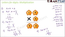 Maths Playing with Numbers part 5 (Letters for Digits : Multiply) CBSE Class 8 Mathematics VIII