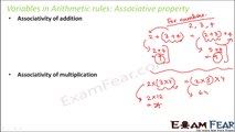 Maths Algebra part 7 (Variables in Arithmetic Rules) CBSE Class 6 Mathematics VI
