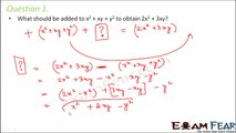 Maths Algebraic Expressions part 11 (Numericals) CBSE Class 7  Mathematics VII