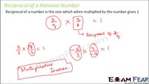 Maths Rational Numbers part 13 (Reciprocal of Rational Number) CBSE Class 8 Mathematics VIII