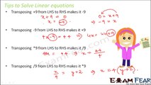 Maths Linear Equation in 1 Variable part 3 (Tips) CBSE Class 8 Mathematics VIII