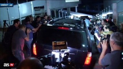 Neymar est arrivé à l'hôpital de Belo Horizonte