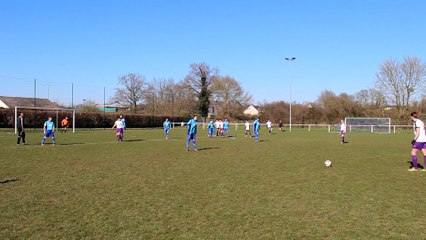 25/02/2018 : Séniors B VS La Bazoge Montpinçon. Arrêt spectaculaire de Vincent. LOL