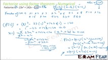 Maths Polynomials part 13 (Factorization numerical ) CBSE class 9 Mathematics IX