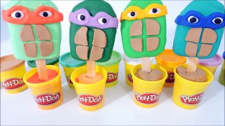 Play Doh Picole Tartarugas Ninjas com Massinhas de Modelar Teenage Mutant Ninja Turtles Popsicle