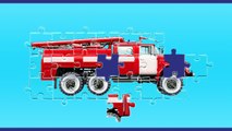 Машинки мультики - Пазлы - Скорая помощь, полицейская, пожарная, грузовик - Развивающий мультик