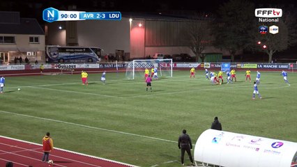 Egalisation d'Avranches!!! BELAHMEUR envoie une superbe frappe hors de la surface qui trompe le gardien de Lyon, 3-3 !!!