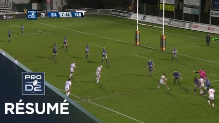 PRO D2 - Résumé Biarritz-Vannes: 46-25 - J25 - Saison 2017/2018