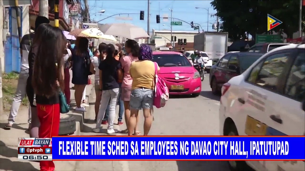 Flexible time sched sa employees ng Davao City...