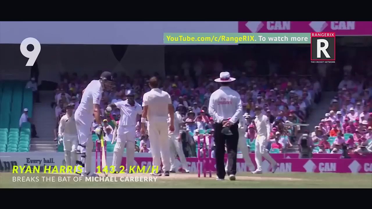 Best (13) Fastest Deliveries which Broke the Bat _ Best Fast Bowling Ever in Cri