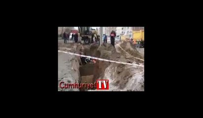 Manisa'da göçük altında kalan işçi ağır yaralandı