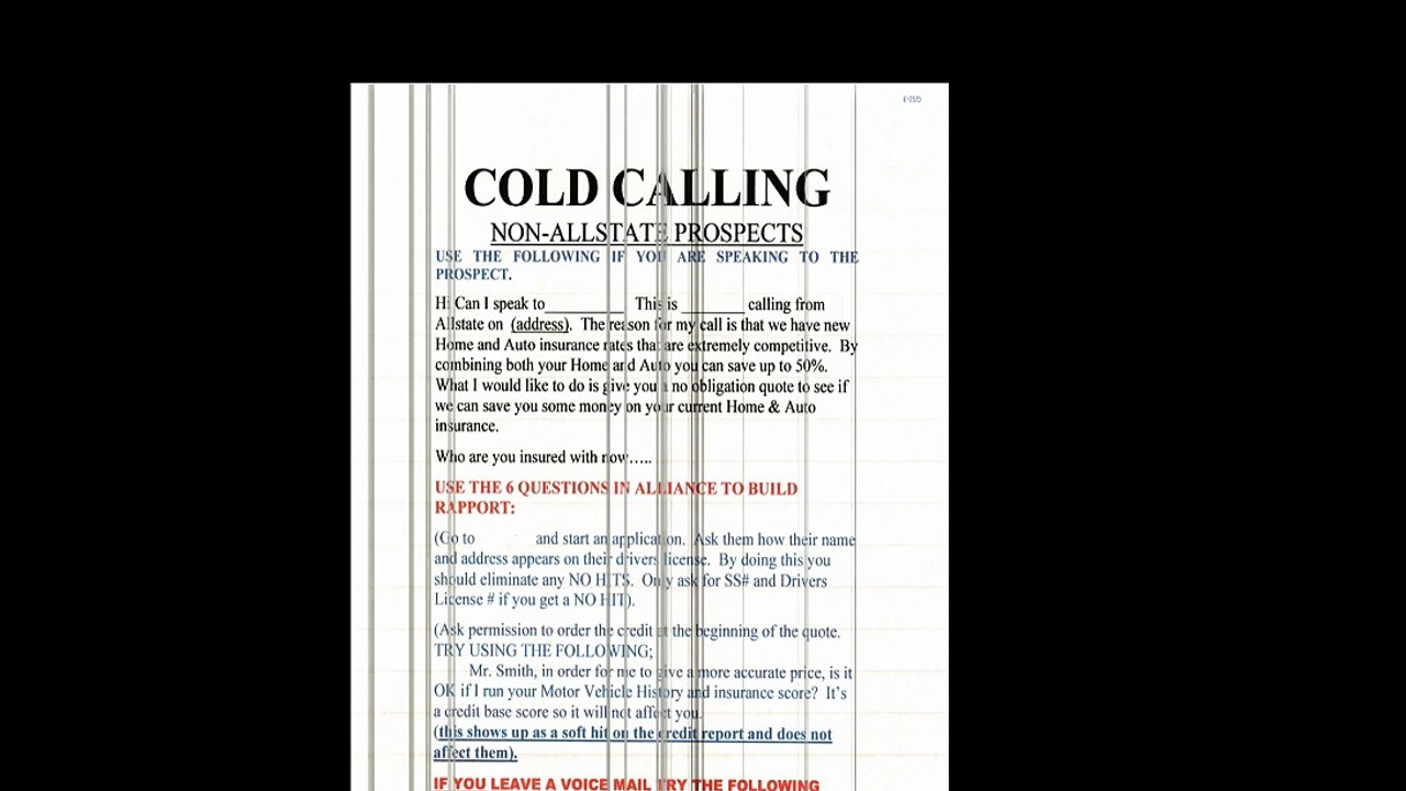 How to cold call A  customer