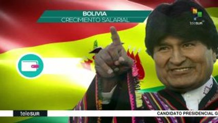 Bolivia: salario mínimo se multiplicó 3.5 veces entre 2008 y 2017