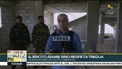 Siria: avanza en Guta Oriental cuarto día de pausa humanitaria