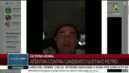 Colombia: sabotaje violento contra caravana de Gustavo Petro