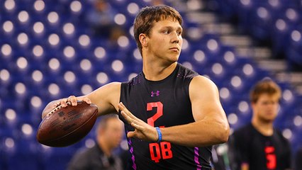 Josh Allen throws deep ball nearly 70 YARDS during combine drill