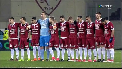 ΑΕΛ-ΑΕΚ 2-1 2017-18 Κύπελλο  Ενός λεπτού σιγή για τον Χρήστο