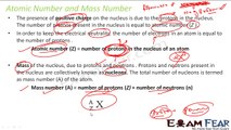 Chemistry Structure of Atom part 11 (Atomic mass & atomic number) CBSE class 11 XI