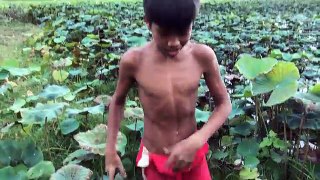 Wow! Brave Boys Find & Catch A Big Water Snake in Hole - How To Dig A Hole For Catching Snake