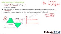 Physics Alternating current part 5 (RMS voltage) CBSE class 12