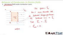 Physics Capacitor & Capacitance part 2 (Behaviour of Conductor in Electric Field) CBSE class 12