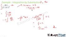 Maths Integrals part 16 (Integration by substitution) CBSE class 12 Mathematics XII