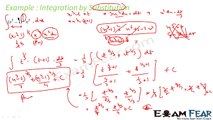 Maths Integrals part 11 (Example: Integration by Substitution) CBSE class 12 Mathematics XII