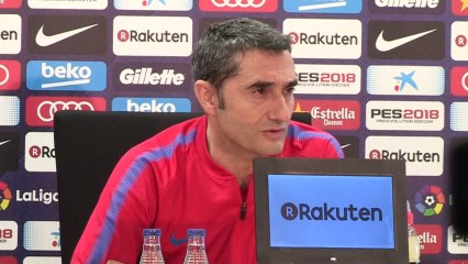 Rueda de prensa de Valverde antes del Barcelona - Atlético