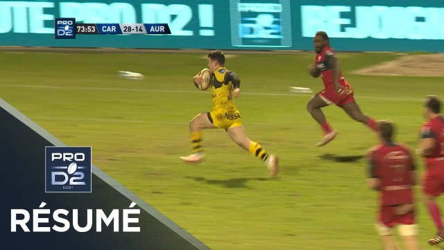 PRO D2 - Résumé Carcassonne-Aurillac: 40-14 - J25 - Saison 2017/2018