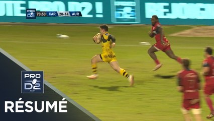 PRO D2 - Résumé Carcassonne-Aurillac: 40-14 - J25 - Saison 2017/2018