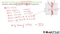 Maths Polynomials part 5 (Number of zeroes of Quadratic polynomials ) CBSE class 10 Mathematics X
