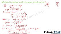 Physics Motion in plane part 19 (Motion with constant acceleration) CBSE class 11